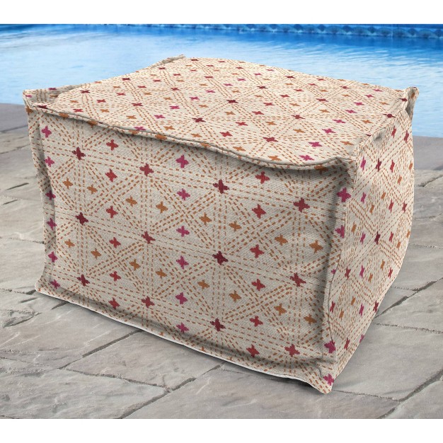 Outdoor Ottoman Seat Cushion Glenville Sunset Jordan Manufacturing