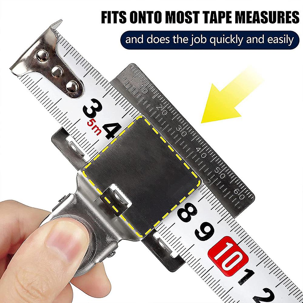 Mini Measuring Tape Clip Locator Stainless Steel Woodworking Measure Precise Locate Clip Tool Decoration Accessories Hand Tools