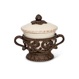 5 in. D Acanthus Covered Bowl 31666