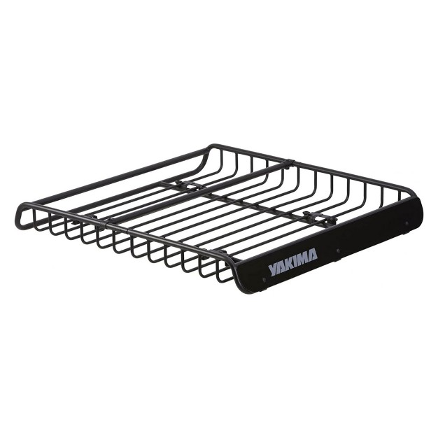 Yakima Megawarrior Large Sized Heavy Duty Steel Cargo Basket Roof Rack With Universal Mounting Hardware For All Yakima Streamline Crossbars Black