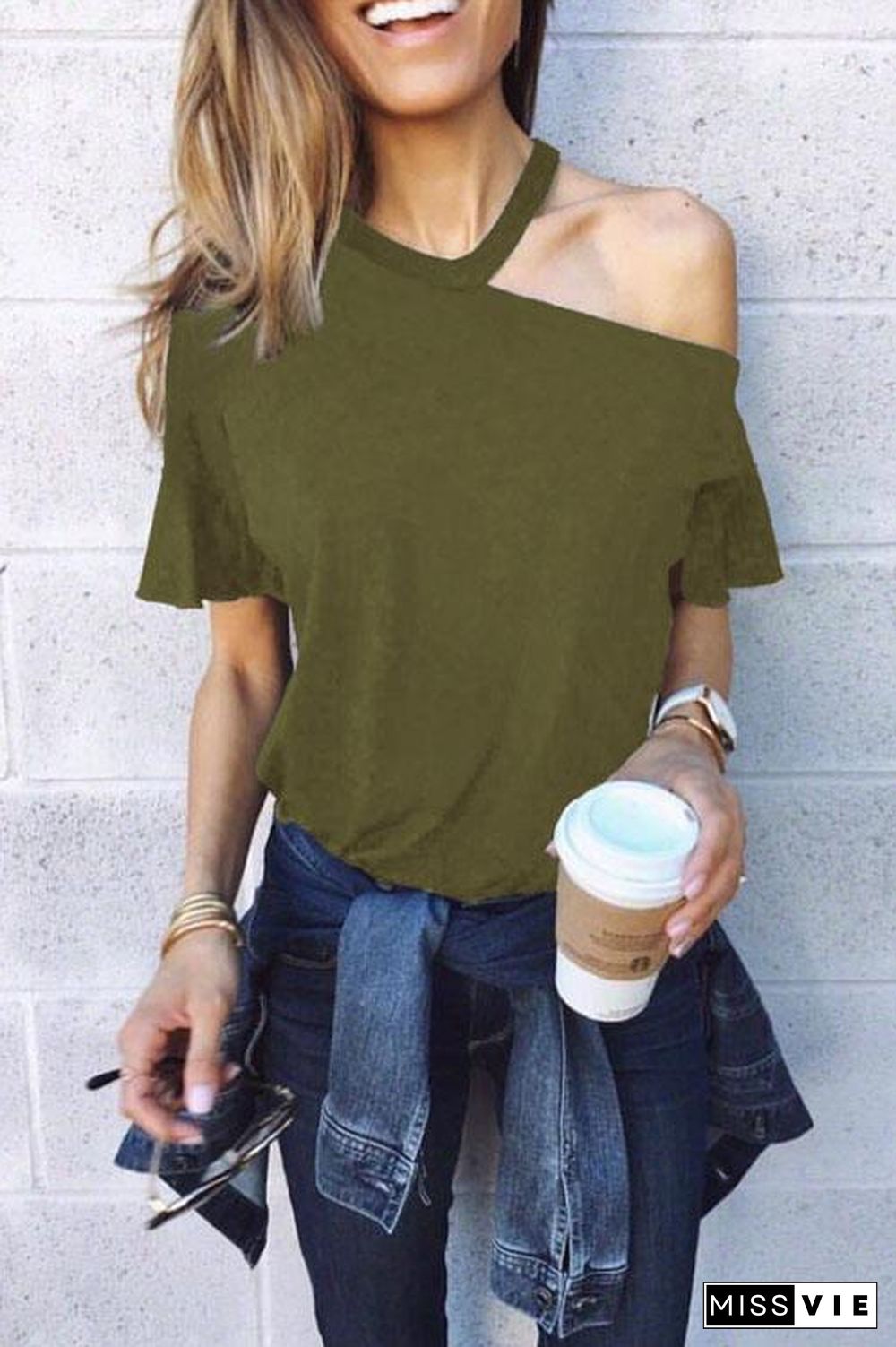 Chic One Shoulder T-shirt