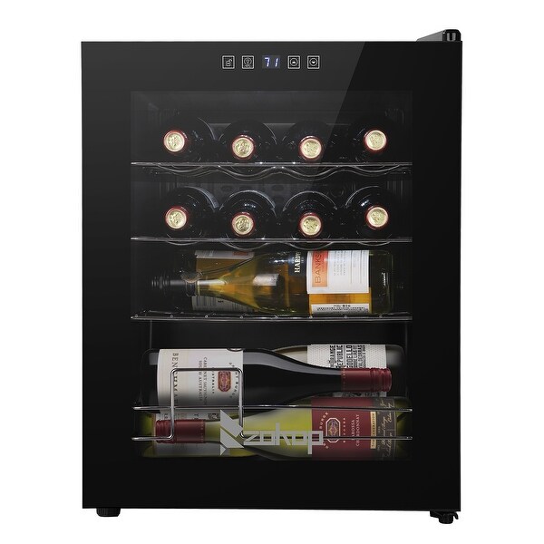 18/28-Bottle Compressor Wine Cooler and Refrigerator for Home， Bar， Perfect for Soda Beer or Wine， Stainless Steel， 1.8Cu.Ft