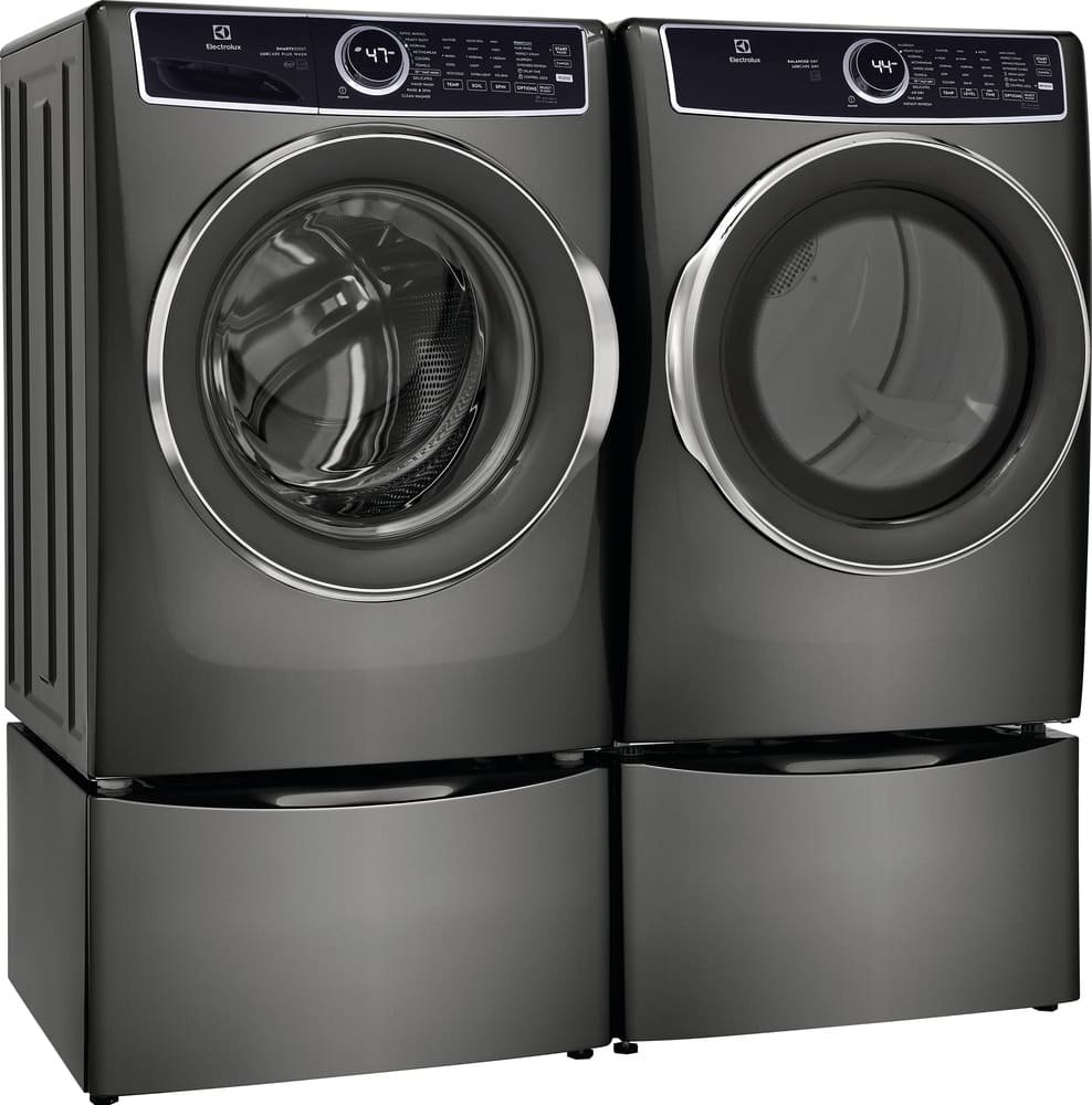 Electrolux 8 Cu. Ft. Titanium Front Load Perfect Steam Gas Dryer With LuxCare Dry And Instant Refresh