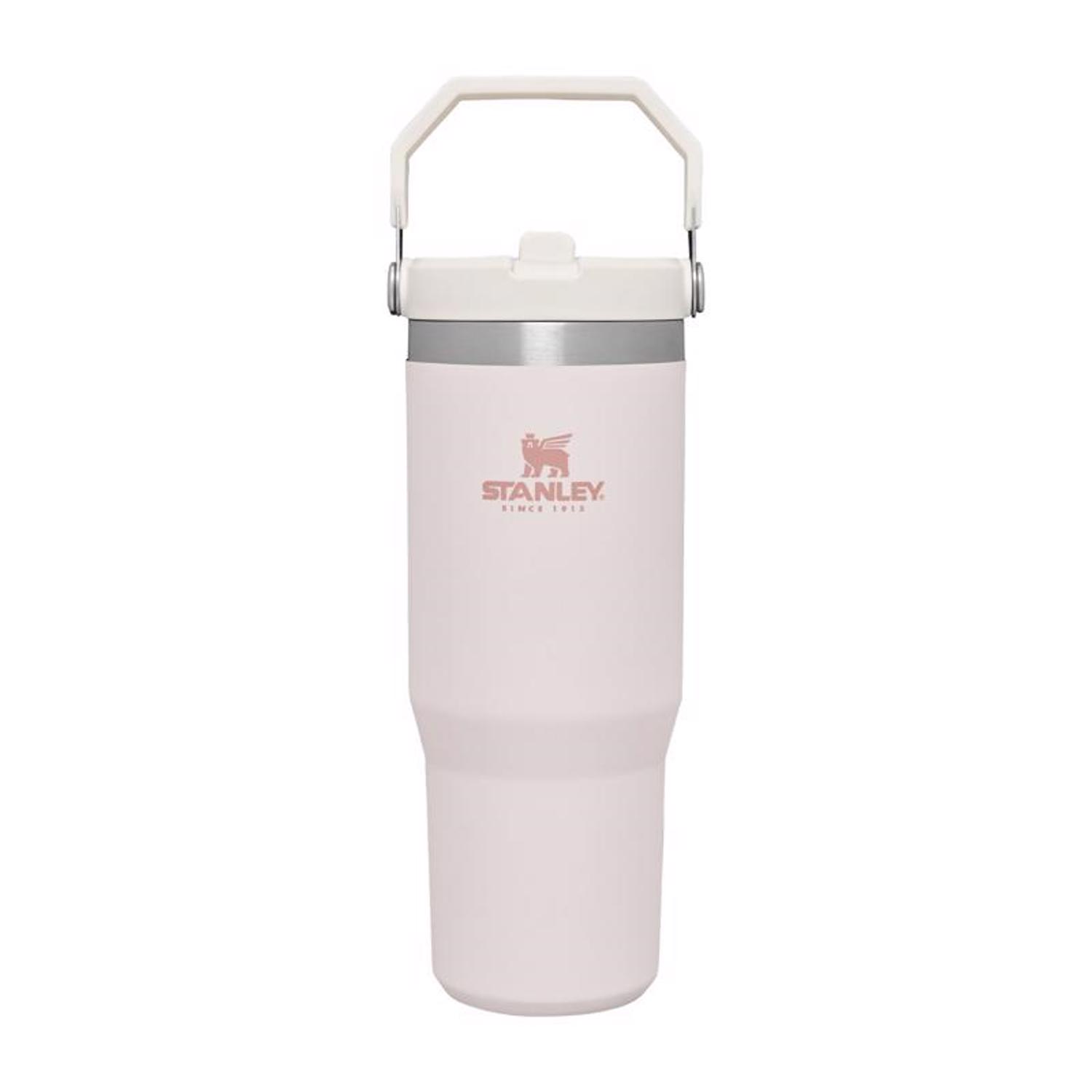 Stanley The IceFlow 30 oz Double-wall Vacuum Rose Quartz BPA Free Insulated Straw Tumbler