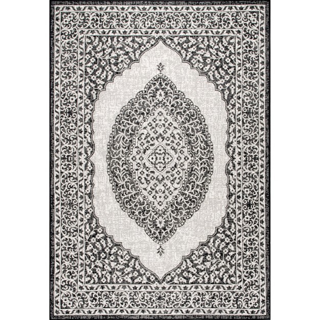 Nuloom Fiona Medallion Indoor And Outdoor Patio Area Rug