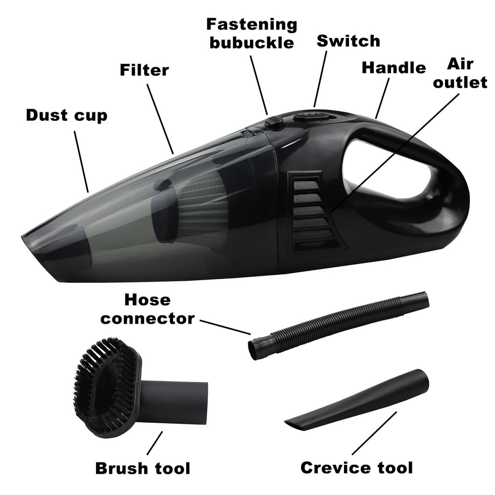 Powerful Handheld Car Vacuum with Wet and Dry Suction