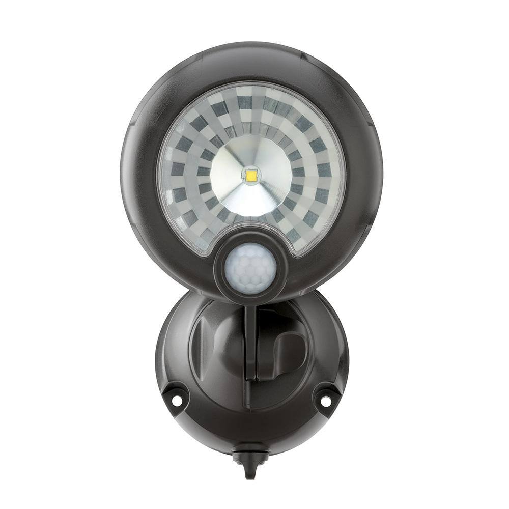 Mr Beams Outdoor 250 Lumen Battery Powered Motion Activated Integrated LED Security Light Brown MB361XT-BRN-01