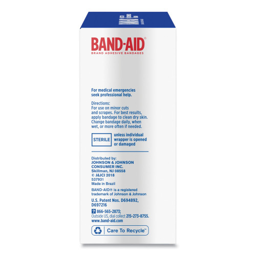 BAND-AID Tru-Stay Sheer Strips Adhesive Bandages， Assorted， 80/Box (4669)