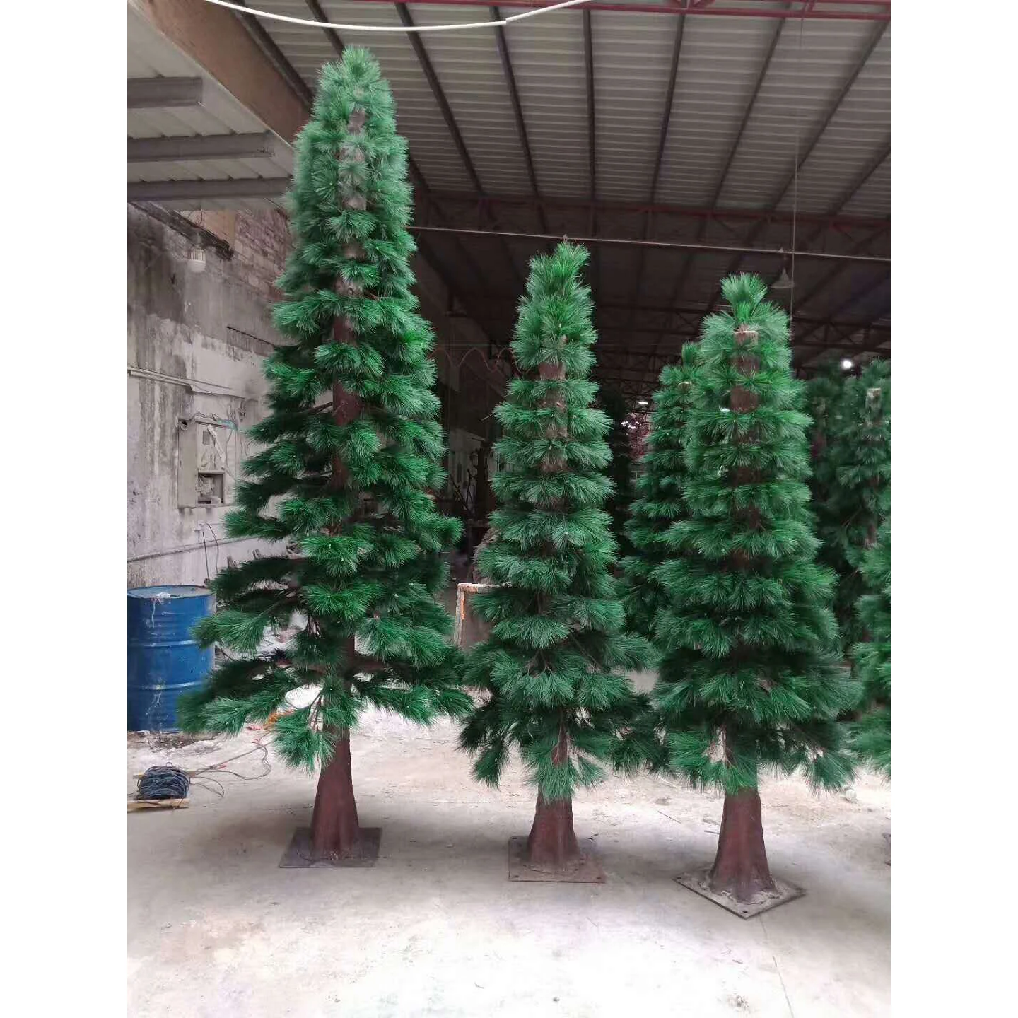 Factory Wholesale Indoor Home Decorative Synthetic Plant Greenery Large Artificial Pine Fir Conifers Tree For Garden Supplies