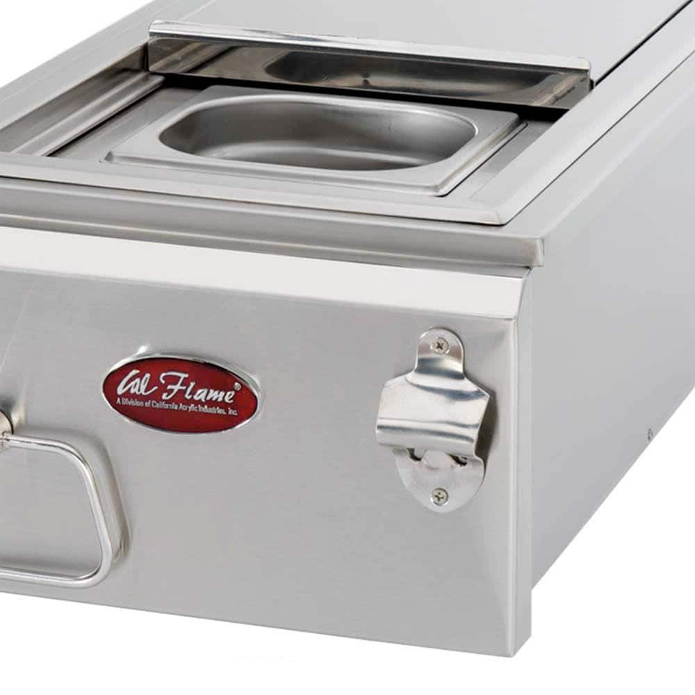 Cal Flame 12 in. Built-In BBQ Stainless Steel Cocktail Center BBQ12842P-12