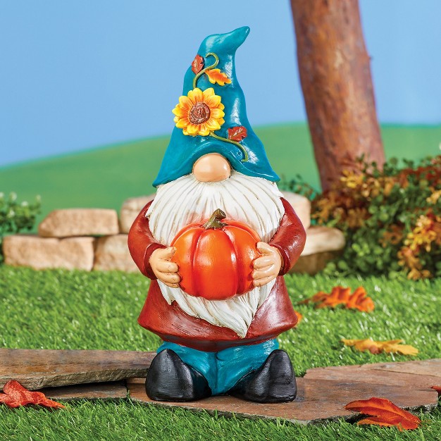 Collections Etc Hand painted Autumn Harvest Garden Gnome 11 quot h