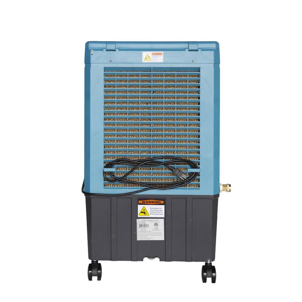 Hessaire 2100 CFM 3-Speed Portable Evaporative Cooler (Swamp Cooler) for 700 sq. ft. in Ice Blue MC26T