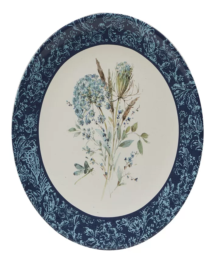 Certified International Bohemian Blue Set of 4 Dinner Plate