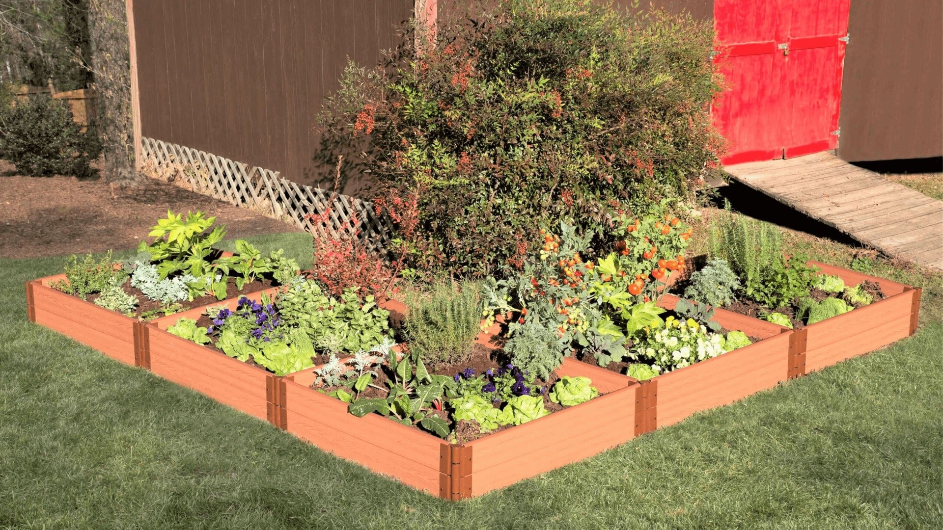 'L-Shaped' 12' x 12' Raised Garden Bed