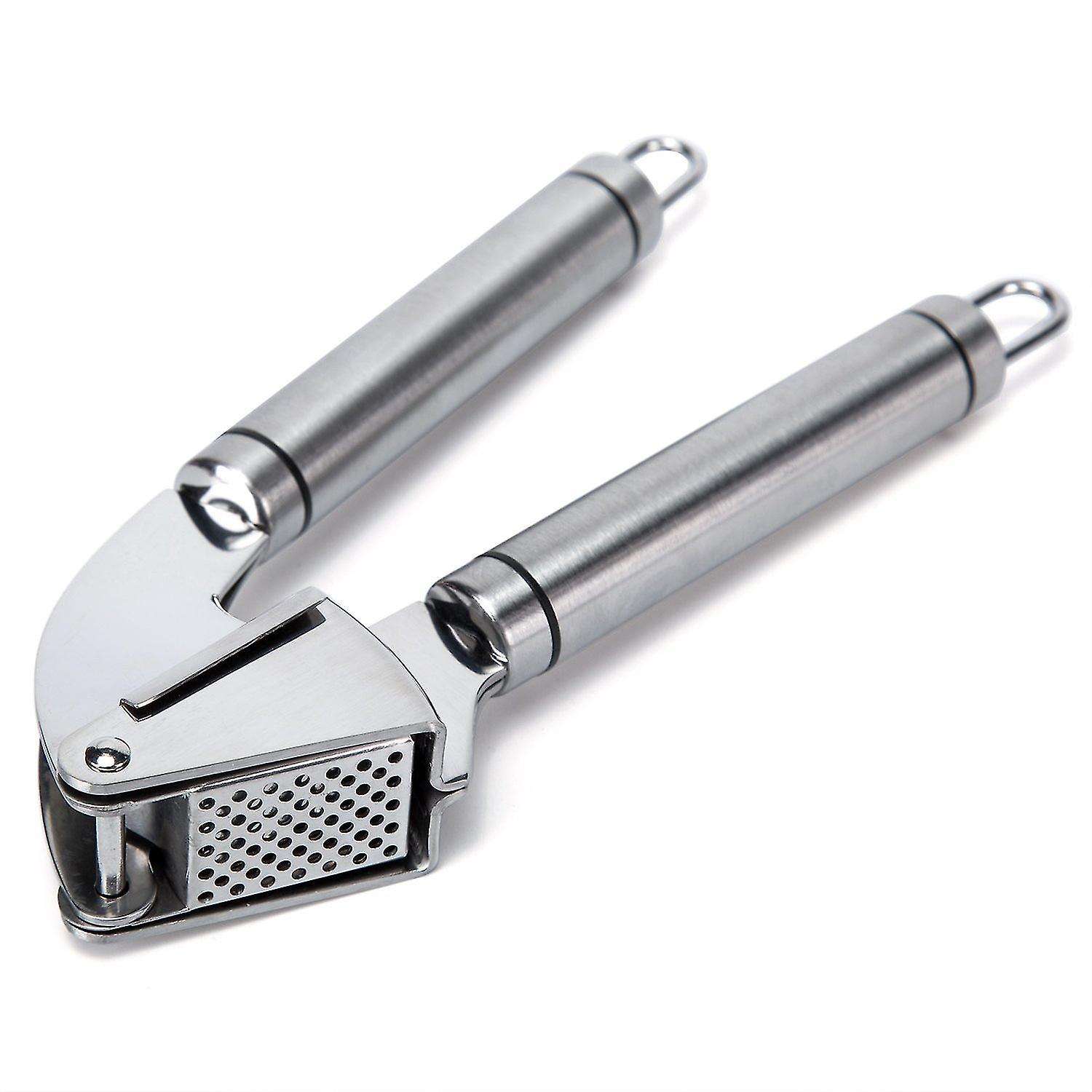 Garlic Press With Silic R Er And Cleaning Brush， Easy Squeeze