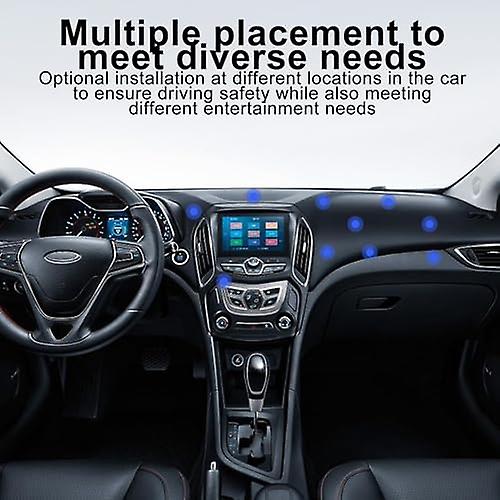 Magnetic Phone Holder - 360 Degree Rotation Car Phone Holder with 10 Magnets - Phone Mount for Car，