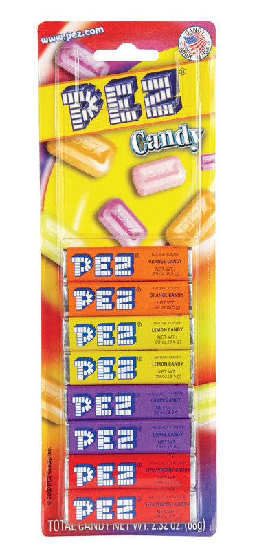 PEZ CANDY ASST FRUIT 8PK