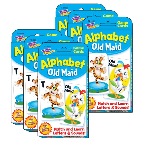 TREND T 24023 6 Alphabet Old Maid Challenge  Cards...