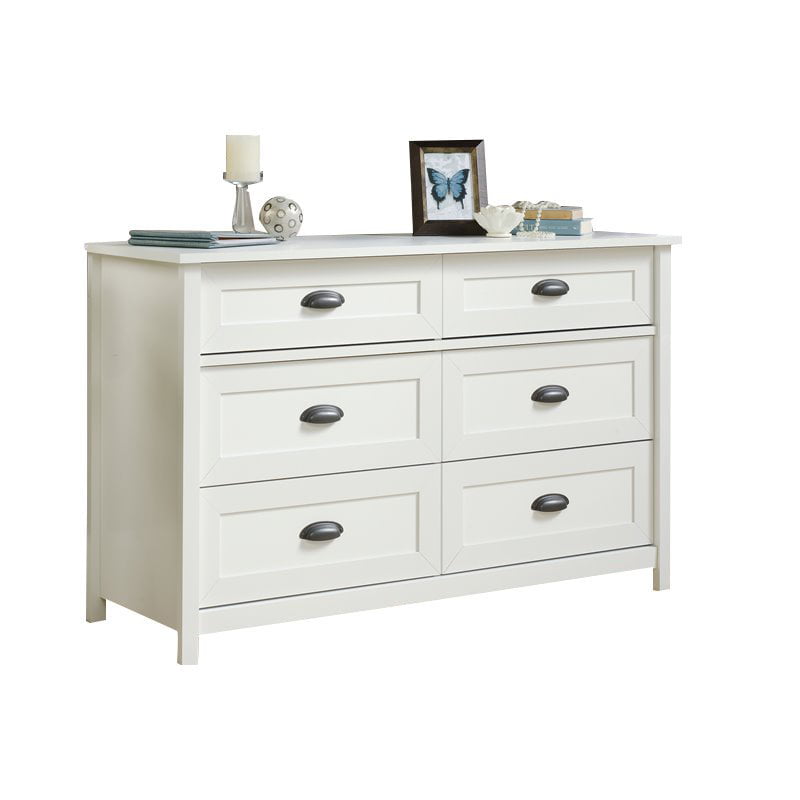 Sauder 419461 County Line Dresser, Soft White? Finish