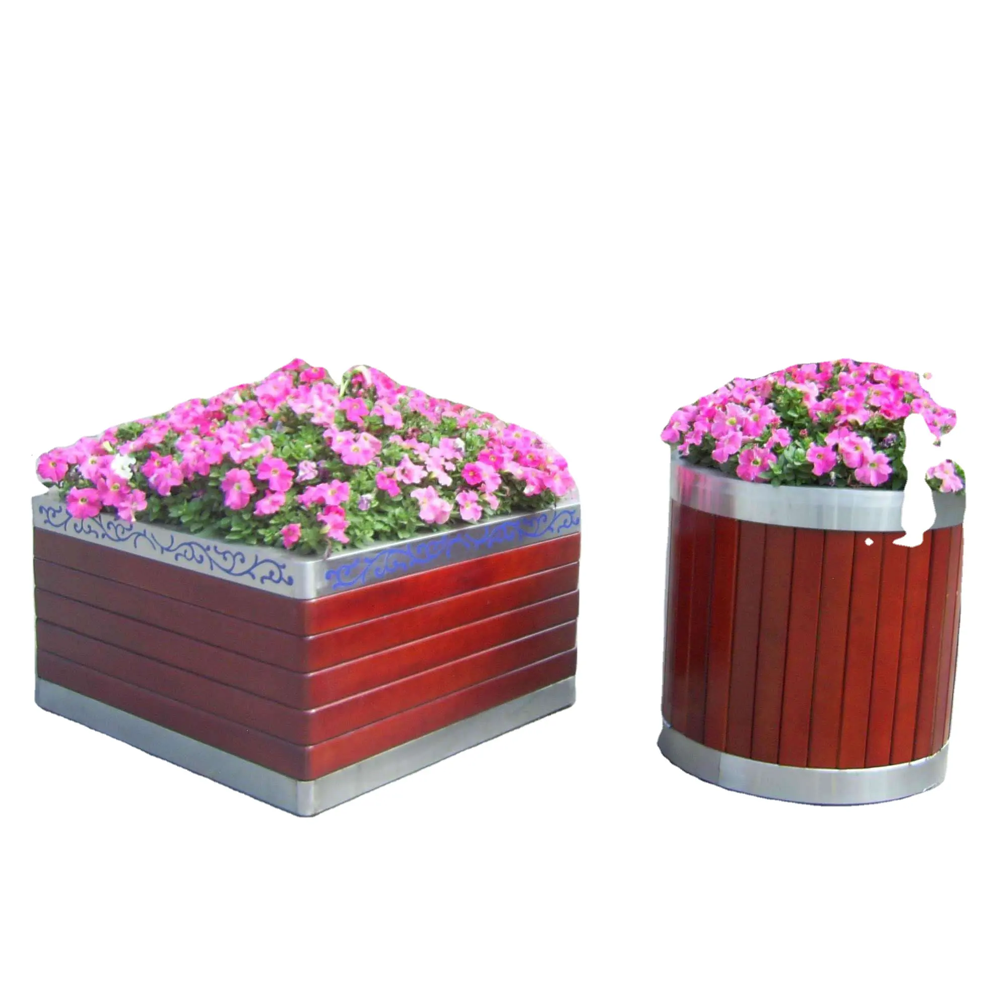 Manufacturer Garden design Supplier Flower Pots   Planters aluminum alloy nursery bed flowerbed large Planter