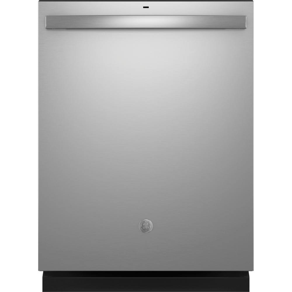 GE 24 in. Built-In Tall Tub Top Control Fingerprint Resistant Stainless Steel Dishwasher w3rd Rack Bottle Jets 50 dBA GDT630PYRFS