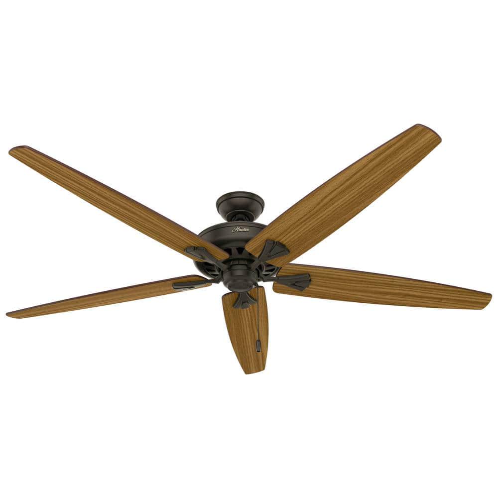 Hunter Stockbridge 70 in LED Indoor New Bronze Ceiling Fan with Light Kit