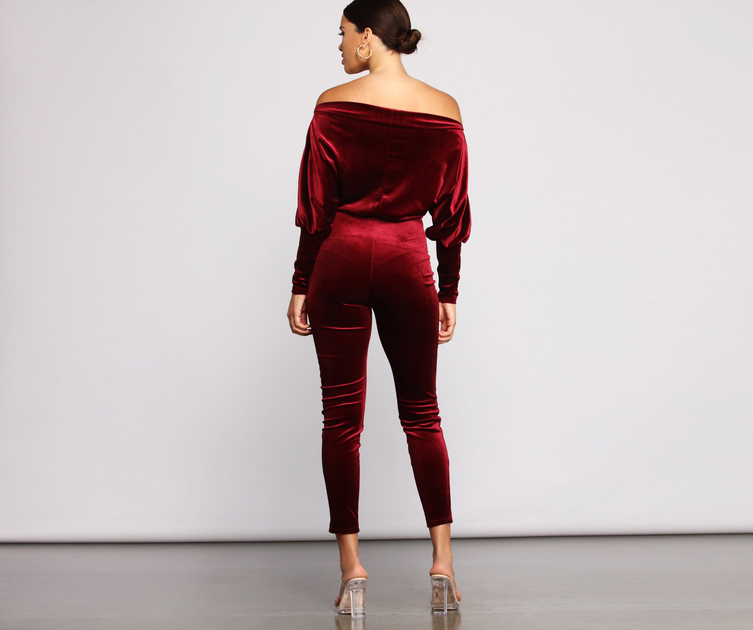 Luxe Elegance Tie Waist Velvet Catsuit