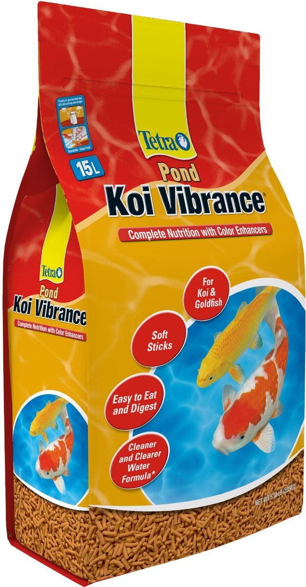 Tetra Pond Koi Vibrance Color Enhancing Sticks Koi and Goldfish Food