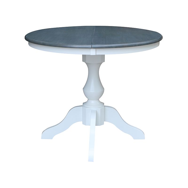 International Concepts Round Leaf Pedestal Dining Table