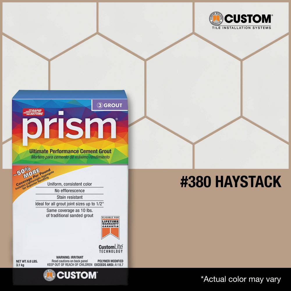 Custom Building Products Prism #380 Haystack 17 lb. Ultimate Performance Grout PG38017T