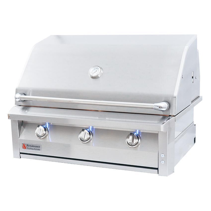 American Renaissance Grill by RCS 36-Inch 3-Burner Built-In Propane Gas Grill