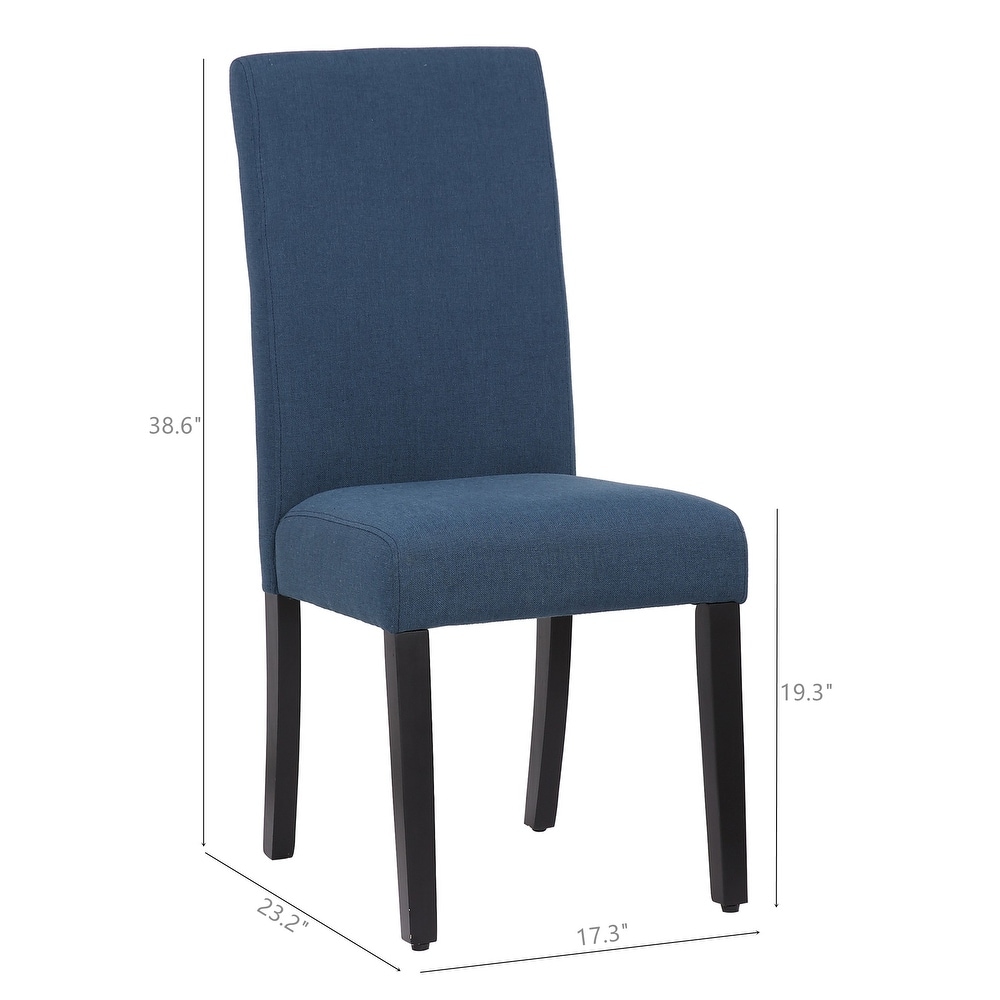 Grandview Upholstered Linen Fabric Dining Chair   38.6