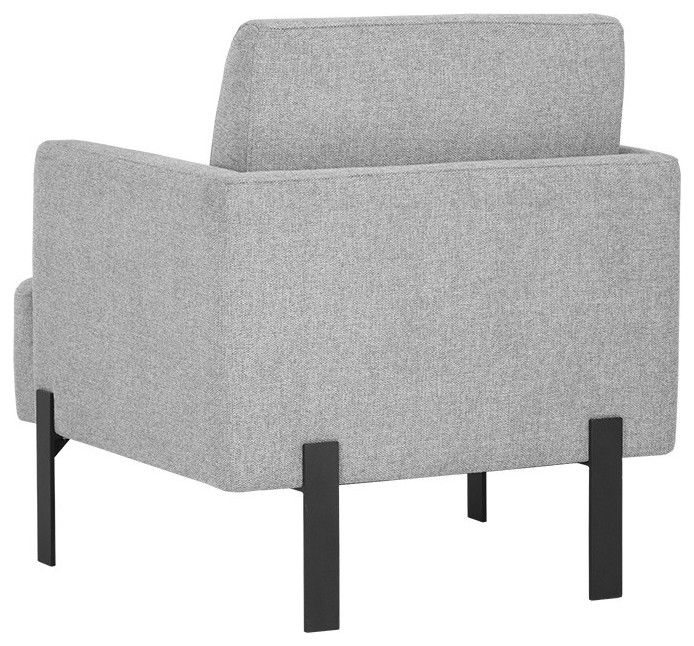 Lorilyn Lounge Chair  Belfast Heather Gray   Transitional   Armchairs And Accent Chairs   by Sunpan Modern Home  Houzz