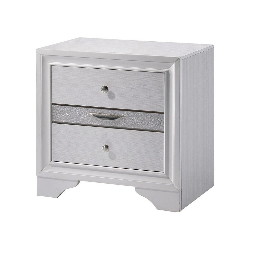 Modern Nightstand  Hidden Jewelry Drawer  Bedside Table for Bedroom