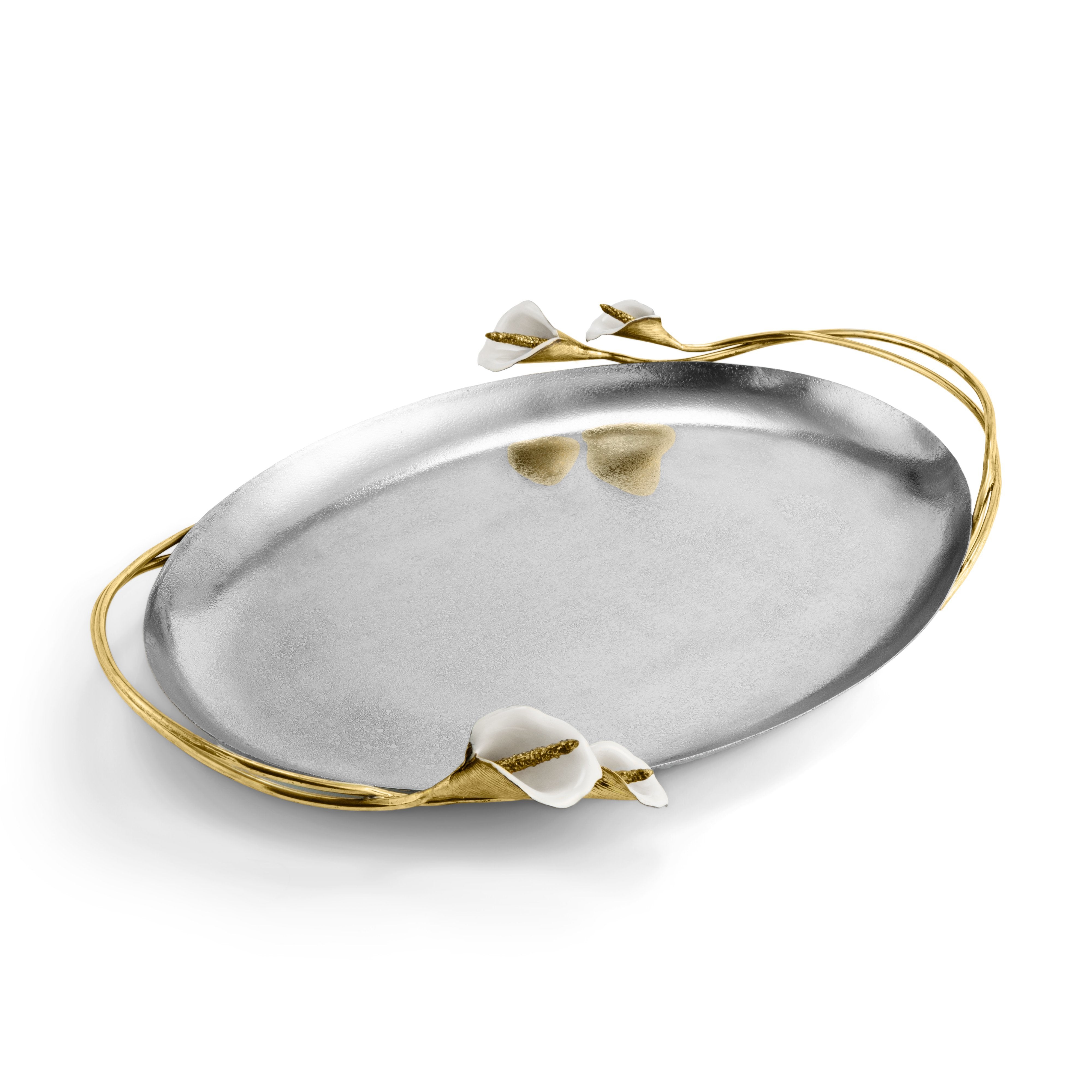 Calla Lily Oval Tray