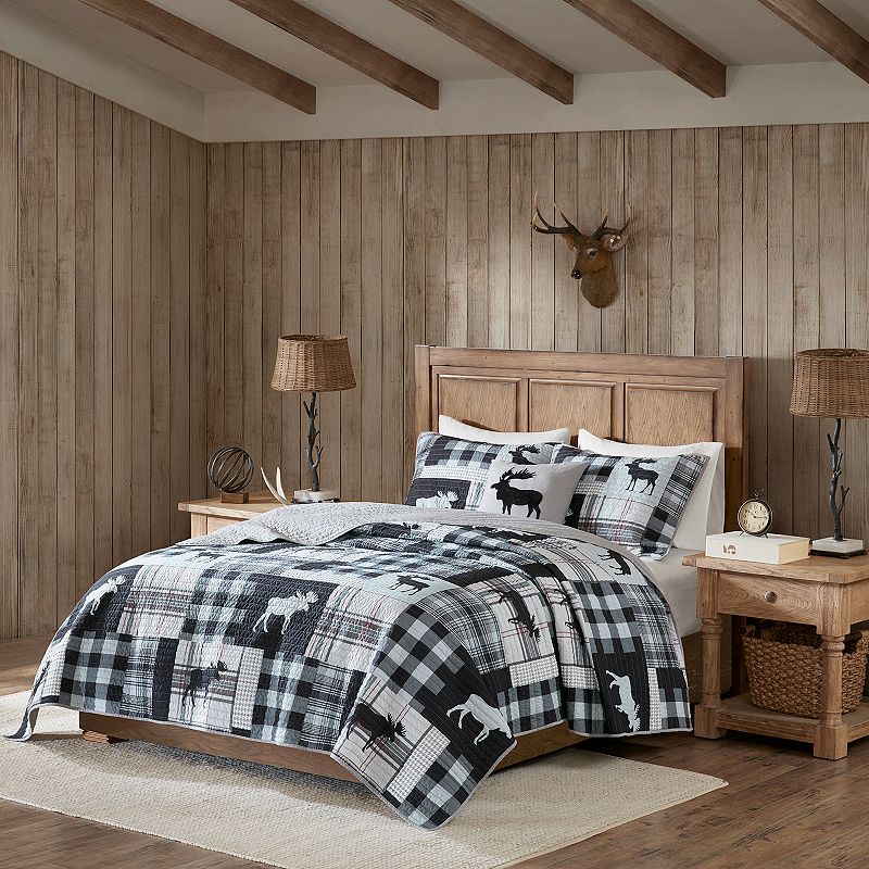 Woolrich Sweetwater Oversized Quilt Set with Shams and Throw Pillow