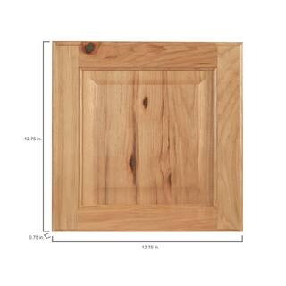 Hampton Bay Hampton 14.5 in. W x 14.5 in. H Cabinet Door Sample in Natural Hickory HBKSMPLDR-NHK