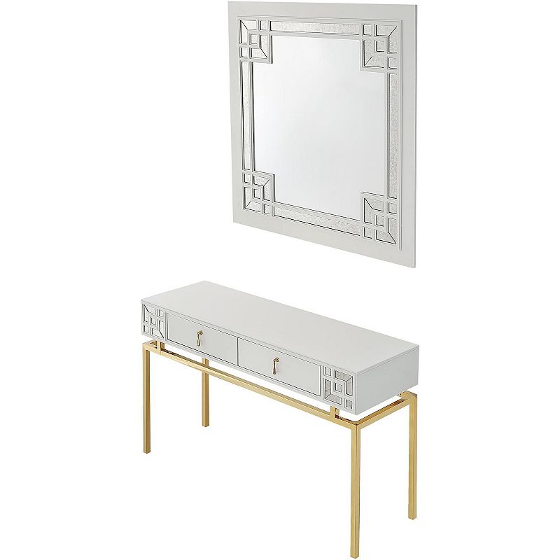 Camden Isle Dynasty Wall Mirror and Console Table