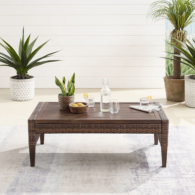 Crosley Capella Outdoor Wicker Coffee Table