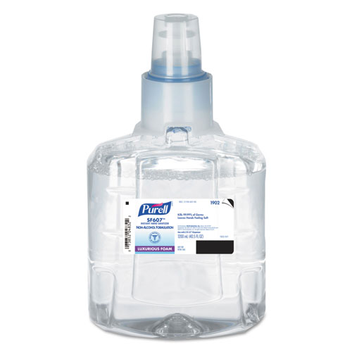 Gojo Purell SF607 Instant Hand Sanitizer Foam | 1200 mL Refill， Fragrance Free， 2