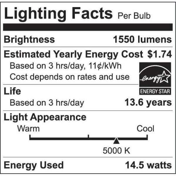 EcoSmart 40-Watt60-Watt100-Watt Equivalent A19 ENERGY STAR 3-Way LED Light Bulb in Daylight (4-Pack) A7A19A100WESP02