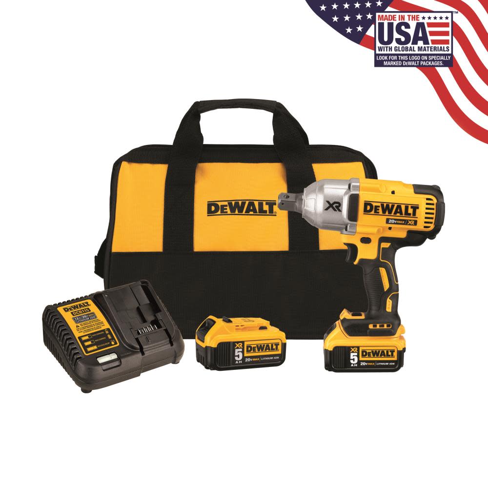 DEWALT 20V MAX Brushless 3/4in Drive Cordless Impact Wrench Kit DCF897P2 from DEWALT