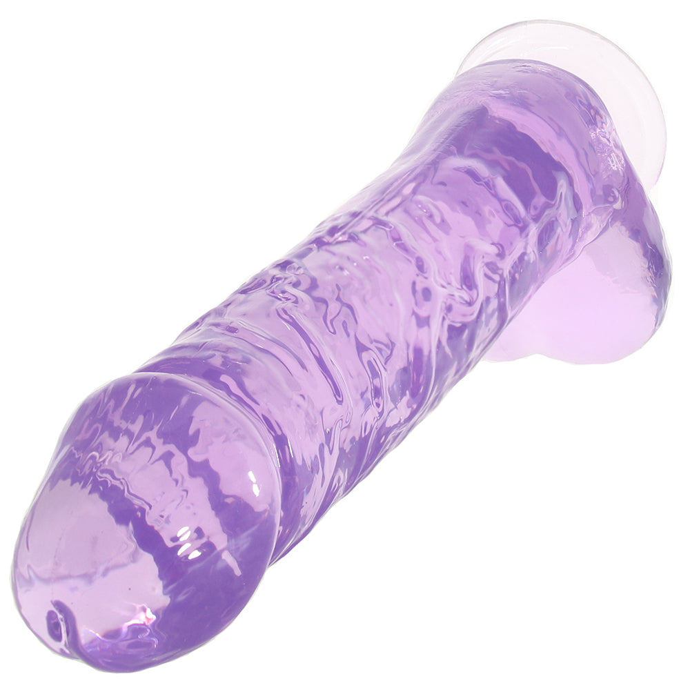 RealRock 10 Inch Realistic Ballsy Dildo in Purple