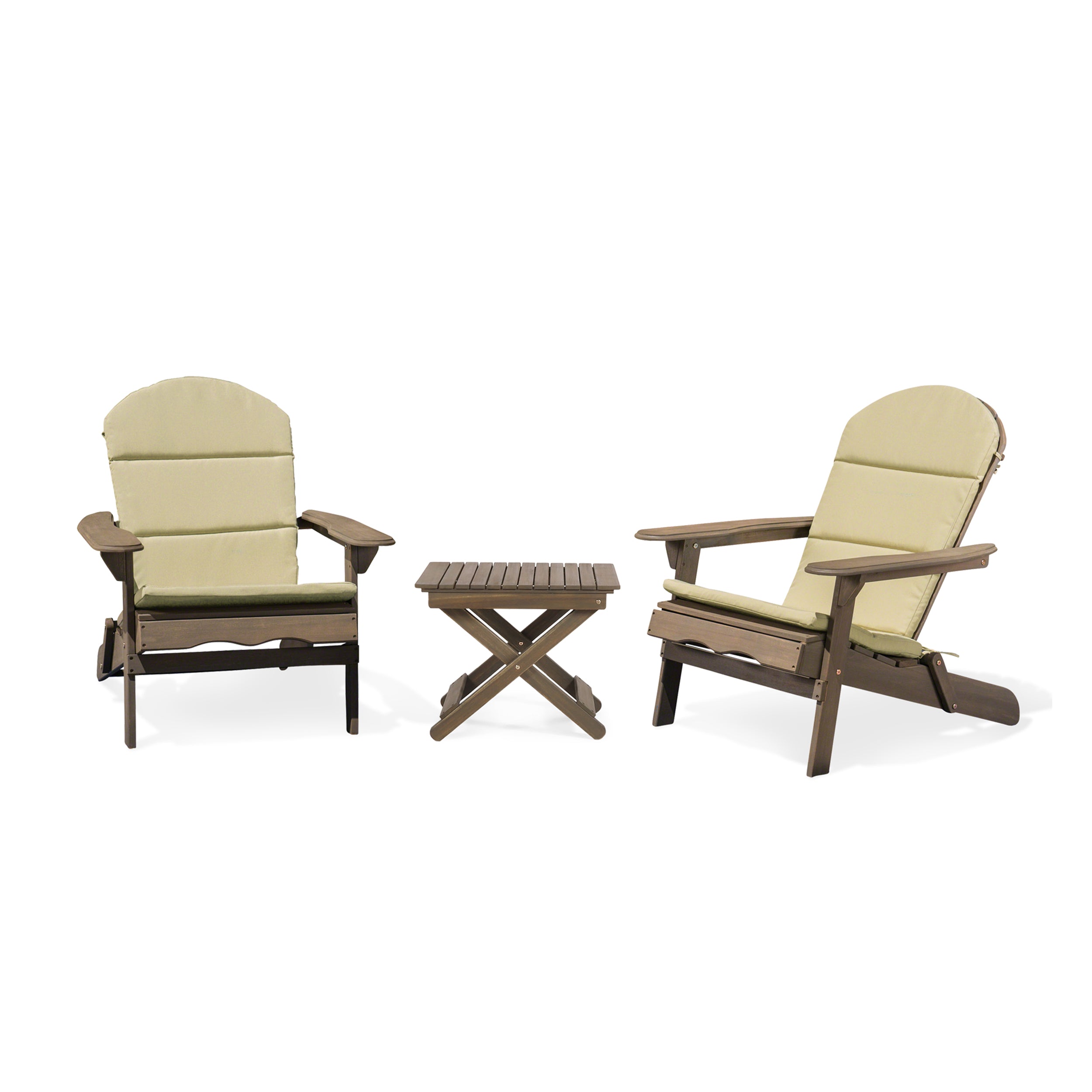 Reed Outdoor 2 Seater Acacia Wood Chat Set with Water Resistant Cushions