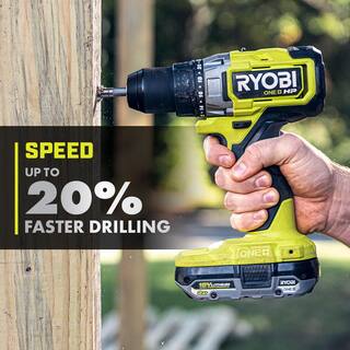 RYOBI ONE+ HP 18V Brushless Cordless 12 in. DrillDriver Kit w(2) Batteries Charger Bag  Drill and Drive Kit (65-Piece) PBLDD01K-A986501