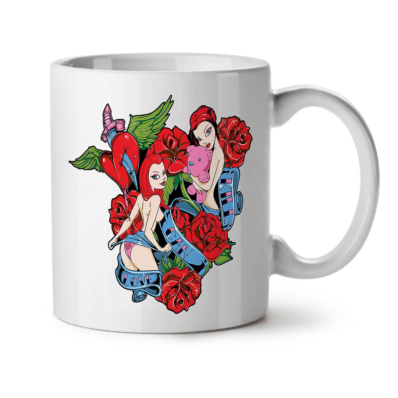 Love Kill Rose Fashion NEW White Tea Coffee Ceramic Mug 11 oz | Wellcoda