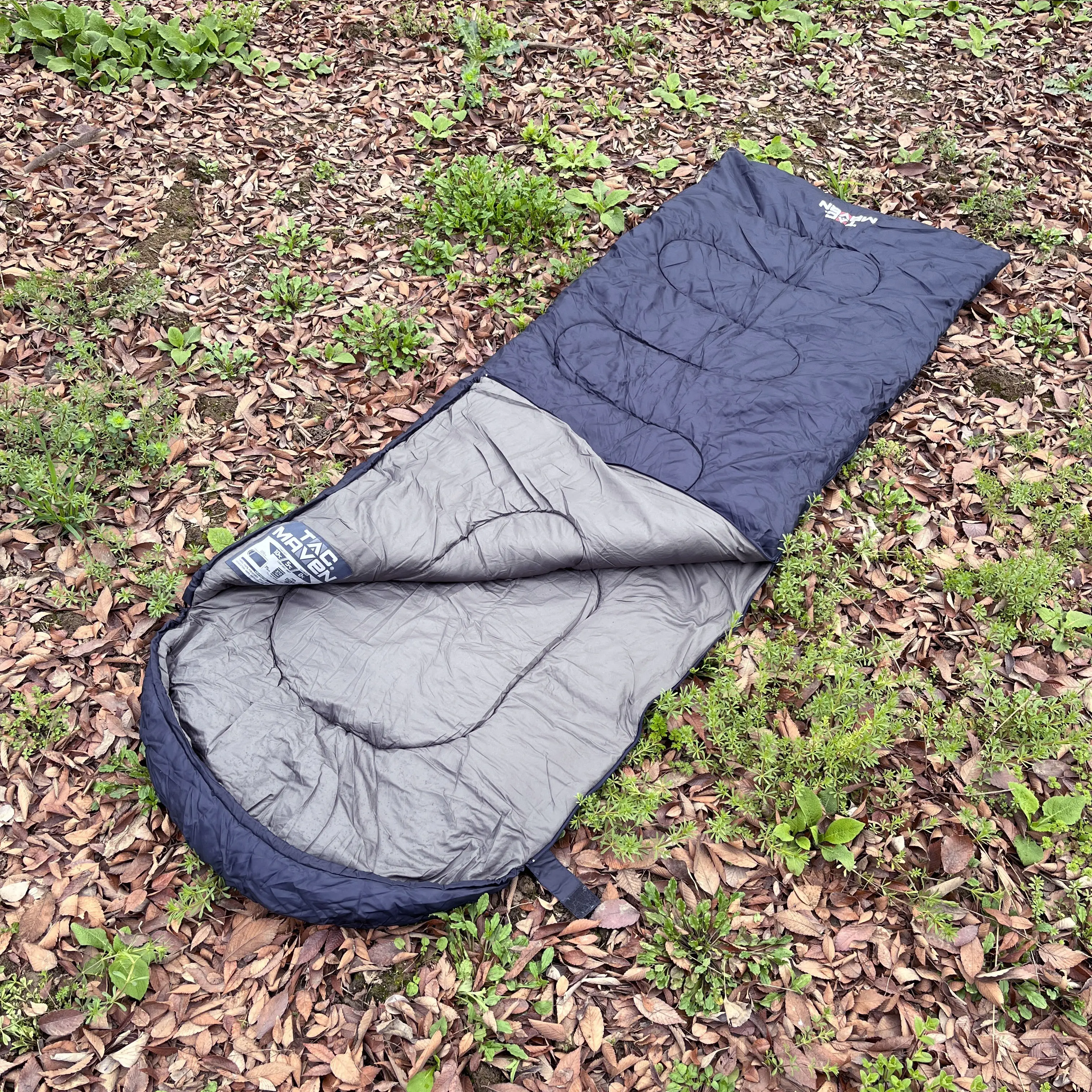 Warm Cool Weather Lightweight Waterproof Envelop Summer Sleeping Bag with hood seasonal for Outdoor Camping Backpacking Hiking