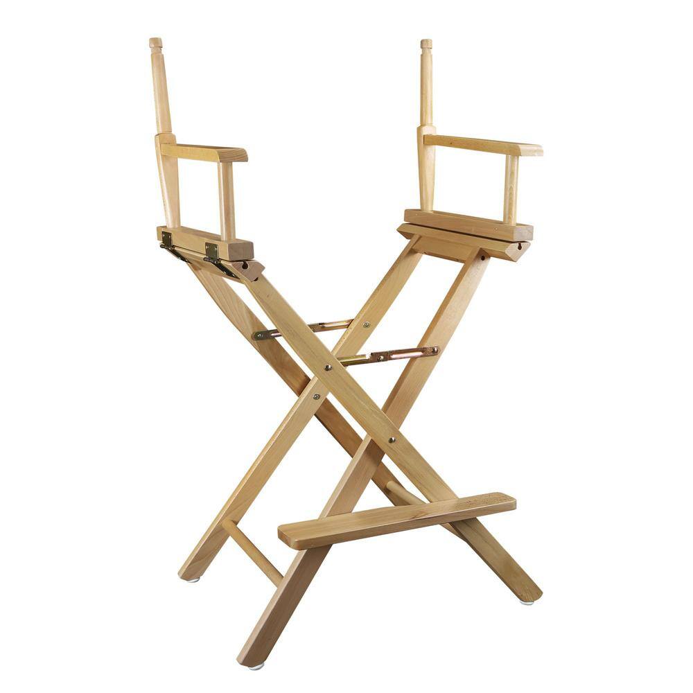 Casual Home 24 in. Seat Height Natural New Solid Wood Director's Chair Frame Only Folding Chair 1-Chair Frame N220-00