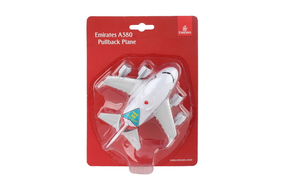 Daron TT52084 Emirates A380 Pullback W/Light   Sou...