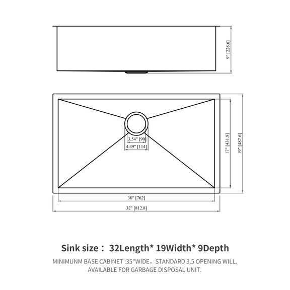 Gunmetal Black Kitchen Sink  32 Undermount Singel...